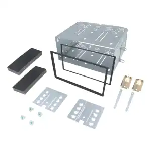 Autoradio-Blende 2-DIN Nissan Qashqai 2006->2013 – Schwarz