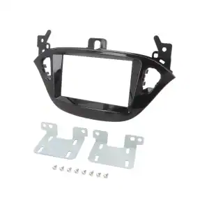 Autoradio-Blende 2-DIN Opel Adam 2013->2017 – Hochglanz-Schwarz