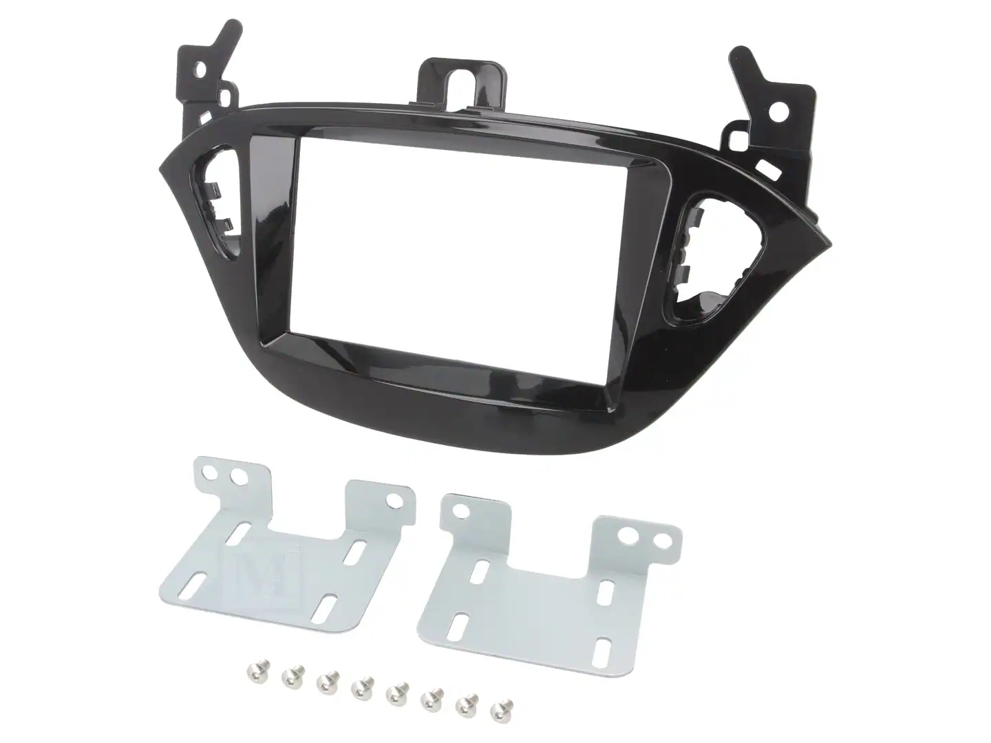 Autoradio-Blende 2-DIN Opel Adam 2013->2017 – Hochglanz-Schwarz