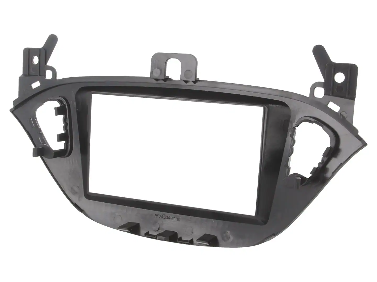 Autoradio-Blende 2-DIN Opel Adam 2013->2017 – Hochglanz-Schwarz