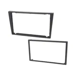 Autoradio-Blende 2-DIN Opel Agila 2000->2007 – Grau-Schwarz / Dunkelgrau (London Smoke)