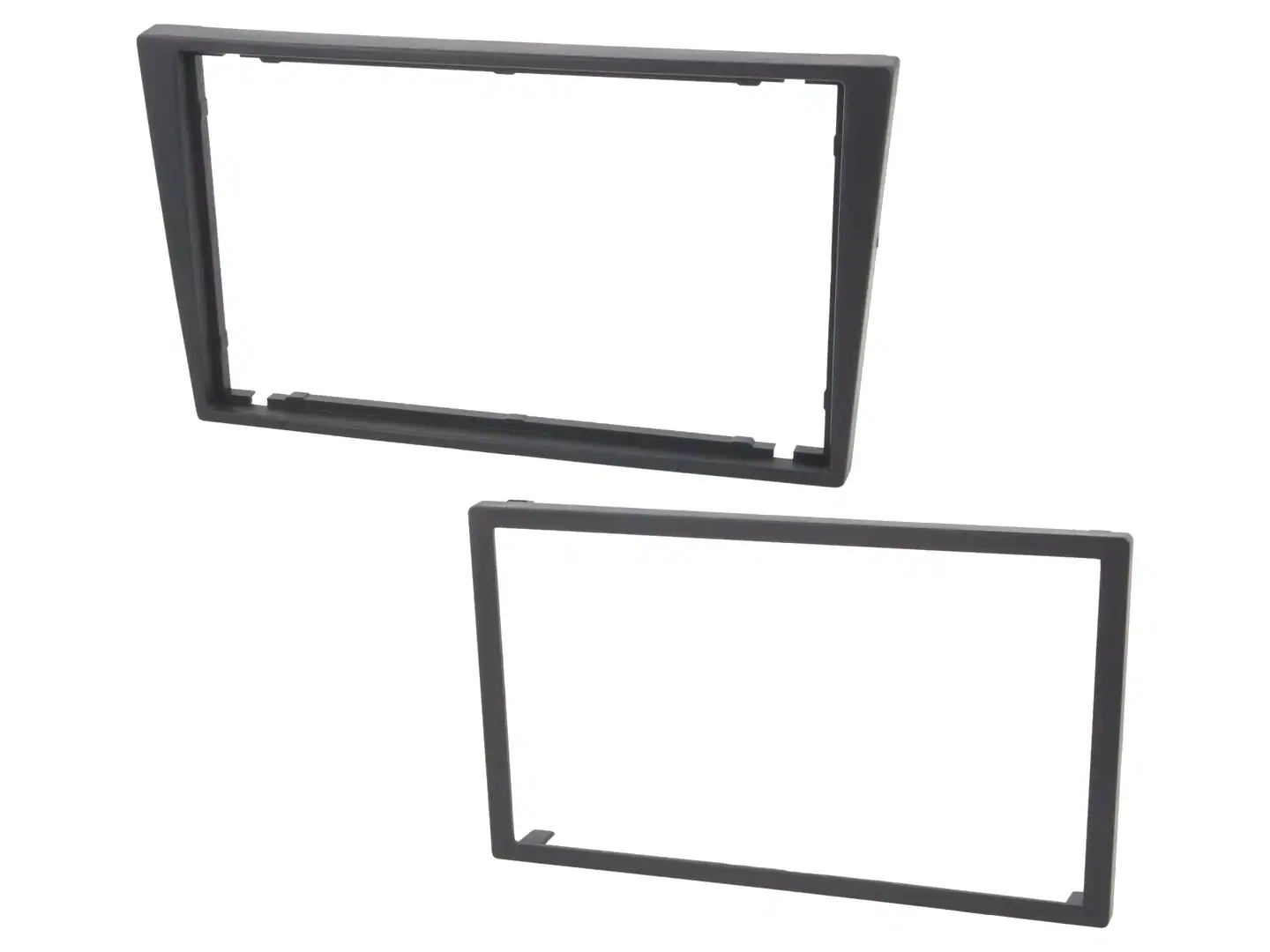 Autoradio-Blende 2-DIN Opel Agila 2000->2007 – Grau-Schwarz / Dunkelgrau (London Smoke)