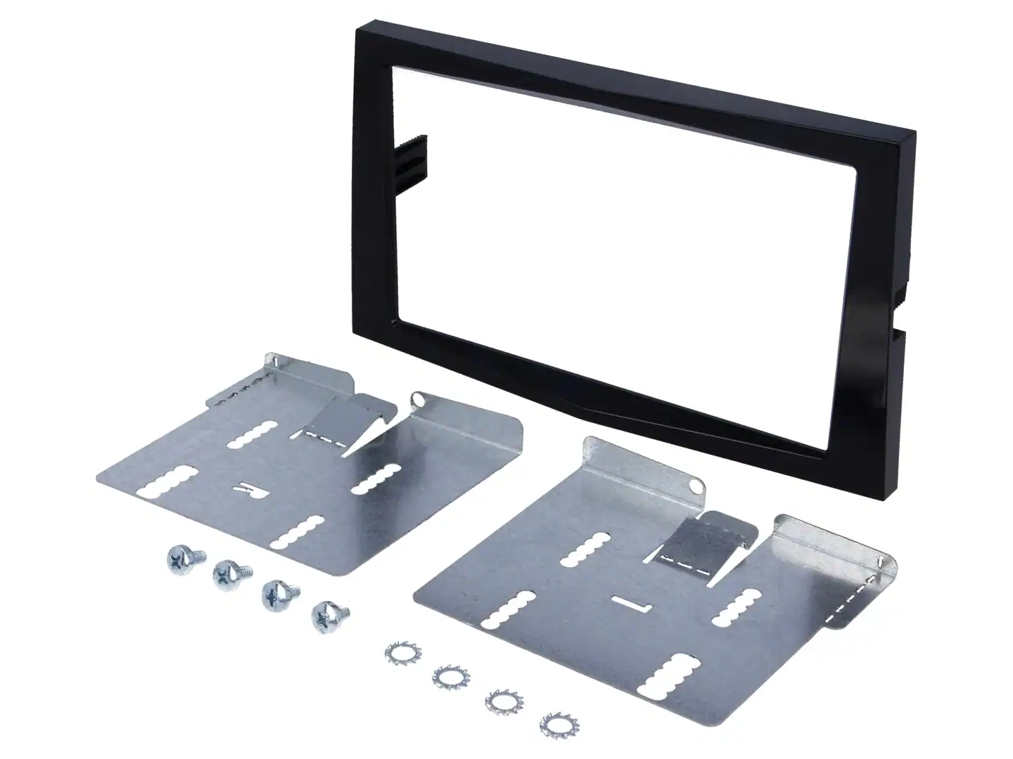Autoradio-Blende 2-DIN Opel Corsa 2006->2014 – Hochglanz-Schwarz