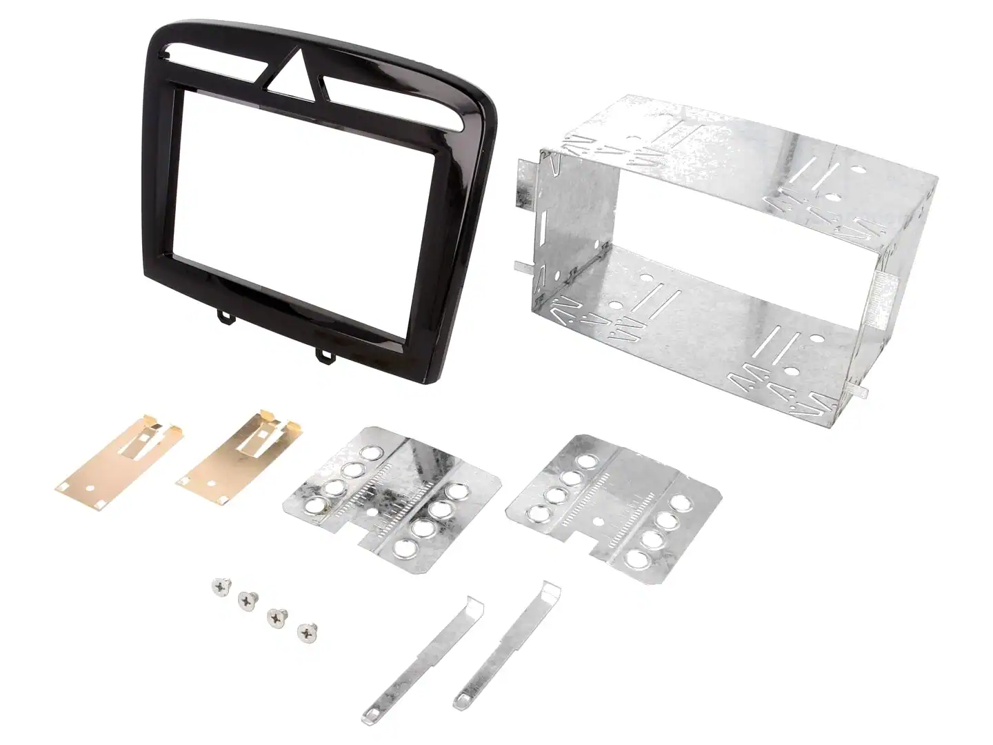 Autoradio-Blende 2-DIN Peugeot 308 04/2009->2013 – Schwarz