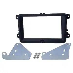 Autoradio-Blende 2-DIN Seat Alhambra (7N) 2010/10->2020 – Schwarz