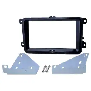 Autoradio-Blende 2-DIN Seat Alhambra (7N) 2010/10->2020 – Hochglanz-Schwarz