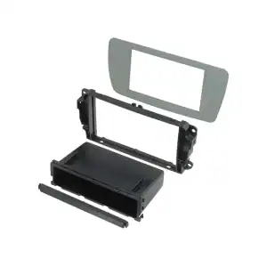Autoradio-Blende 2-DIN Seat Ibiza 2008->2015 – Grau Dublin (AM1)