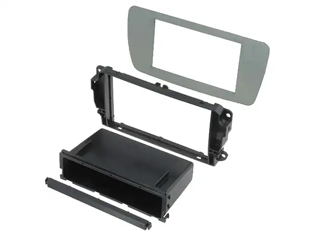 Autoradio-Blende 2-DIN Seat Ibiza 2008->2015 – Grau Dublin (AM1)