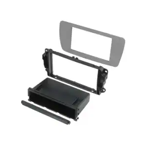 Autoradio-Blende 2-DIN Seat Ibiza 2008->2015 – Grau Conamera (AS2)