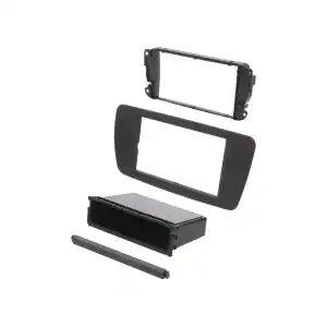 Autoradio-Blende 2-DIN Seat Ibiza (6J/6JN) 2008->2015 – Dunkelgrau