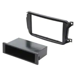 Autoradio-Blende 2-DIN Smart ForTwo 2010->2014 – Schwarz, mit Ablagefach