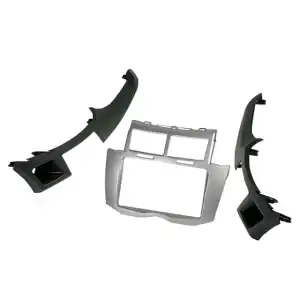 Autoradio-Blende 2-DIN Toyota Yaris 2007->2011 – Silber
