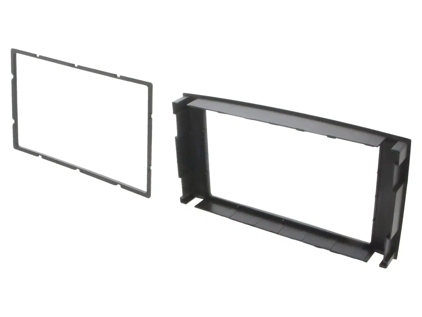 Autoradio-Blende 2-DIN VW Caravelle/Multivan/T5 Transporter 2003->2015 – Schwarz