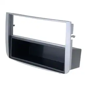 Autoradio-Blende 2-ISO Alfa Romeo 147 2005->2010 – Silber