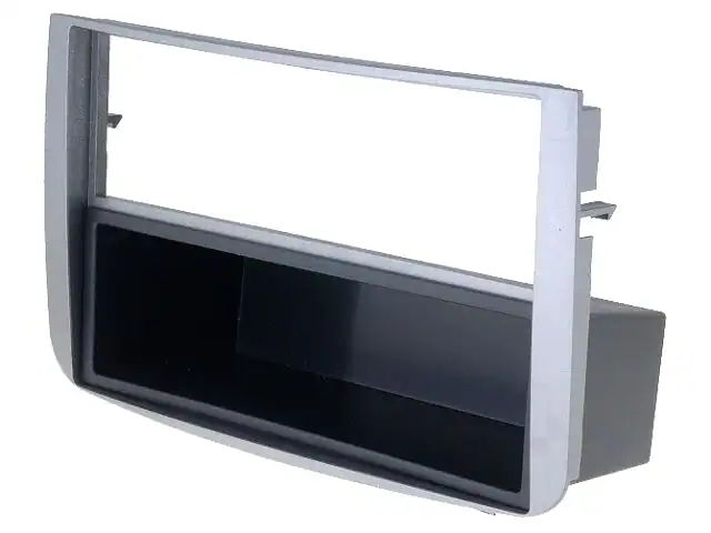 Autoradio-Blende 2-ISO Alfa Romeo 147 2005->2010 – Silber