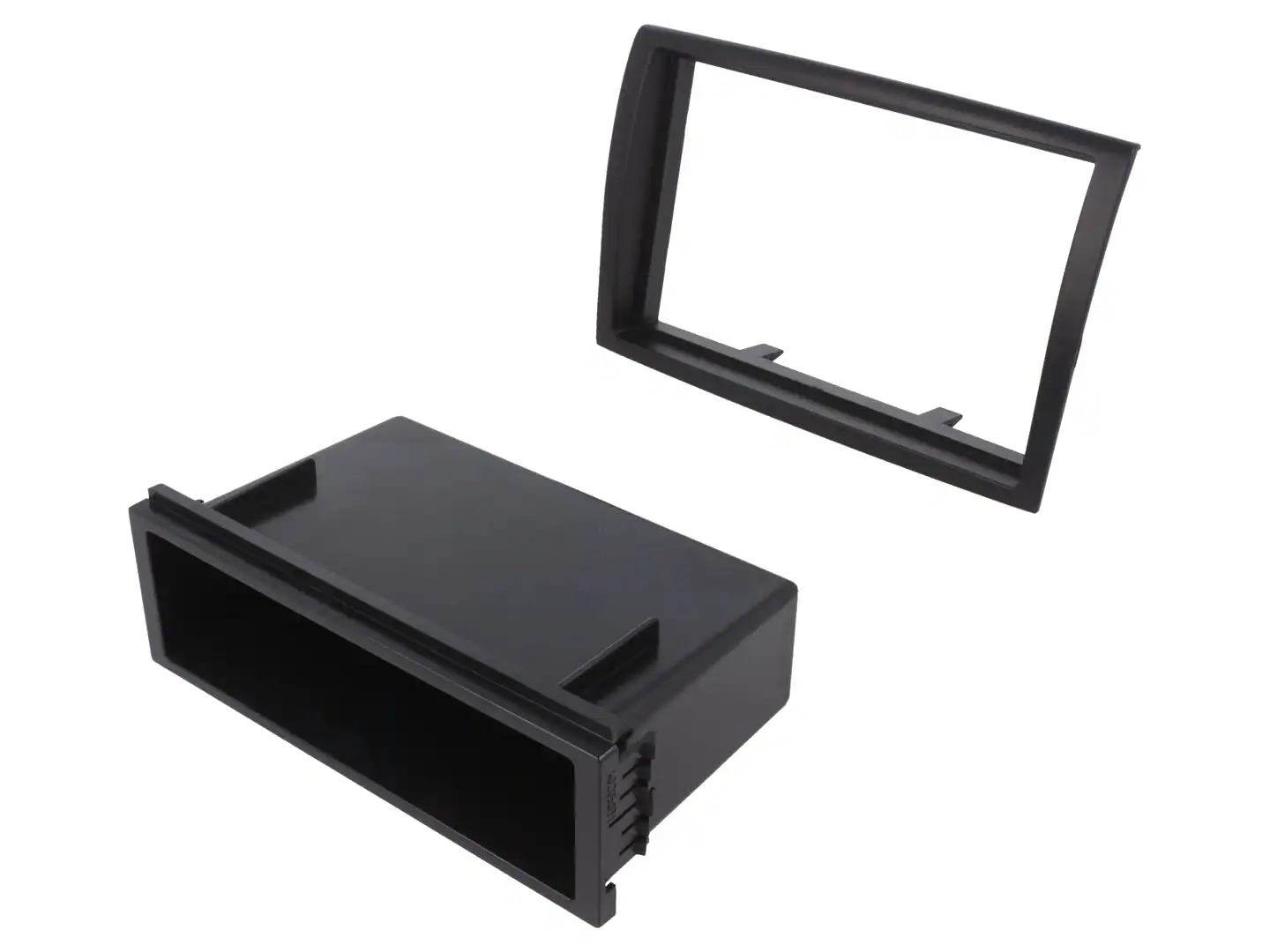 Autoradio-Blende 2-ISO Fiat Ducato 2006->2021 – Schwarz