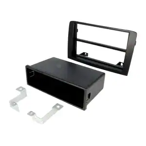 Autoradio-Blende 2-ISO Fiat Idea 2003->2011 – Schwarz